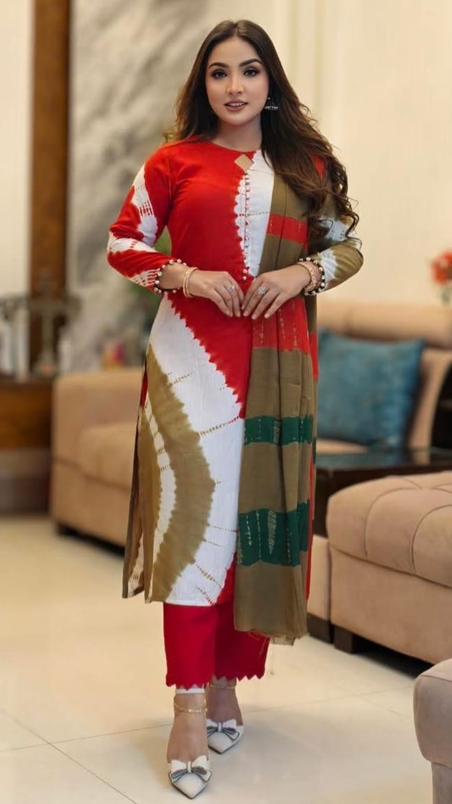 Boutique printed Cotton luxury 3 piece set